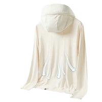 Unisex UPF 50+ Ice Silk Sun Protection Jacket with Detachable Hood
