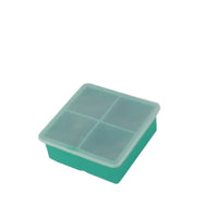 Food Grade Large Ice Cube Tray Soft Silicone with Lid Freezer Ice Making Box Household High Capacity Refrigerator DIY Big Ice Mold