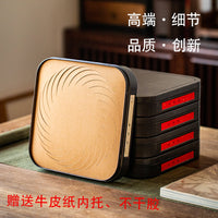 Large Tea Cake Storage Tin Box with Handle for 357g Tea Cakes, Classic Series Gift Packaging