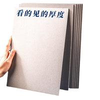Thick Cardboard Sheets for DIY Crafts, Models, and Packaging - White & Grey A2-A7 Sizes