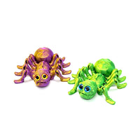 3D Printed Articulated Big Eye Spider Keychain Halloween Toy Model