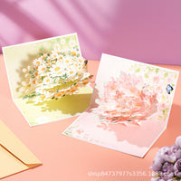 3D Flower Bouquet Greeting Card for Mother's Day, Teacher's Day, Thanksgiving, Nurse's Day, Women's Day, New Year, Employee Birthday