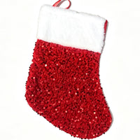 Christmas Sequin Stocking Gift Bag for Kids - Festive Holiday Decoration