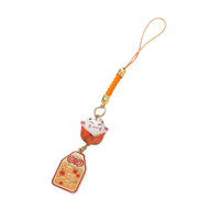 Japanese Lucky Cat Ceramic Keychain Charm for Bags and Car Keys