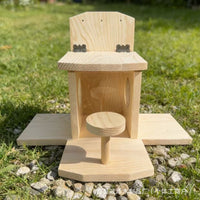 Wooden Hanging Bird Feeder Outdoor Garden Decoration Birdhouse