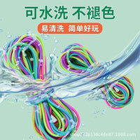 Retro Elastic Jump Rope for Kids, High Elasticity Durable Skipping Rope for Group Play