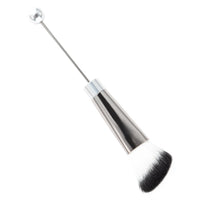 5-Piece DIY Beaded Handle Makeup Brush Set with Angled Eyeshadow, Powder, and Blush Brushes