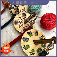 Wooden Rotating Wrist Yarn Holder for Knitting and Crocheting