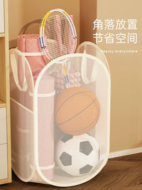 Basketball Storage Rack for Home, Sports Equipment Organizer for Kids' Toys and Balls