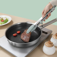 KONBACH Heat-Resistant Silicone Kitchen Utensil Set with Beech Wood Handles