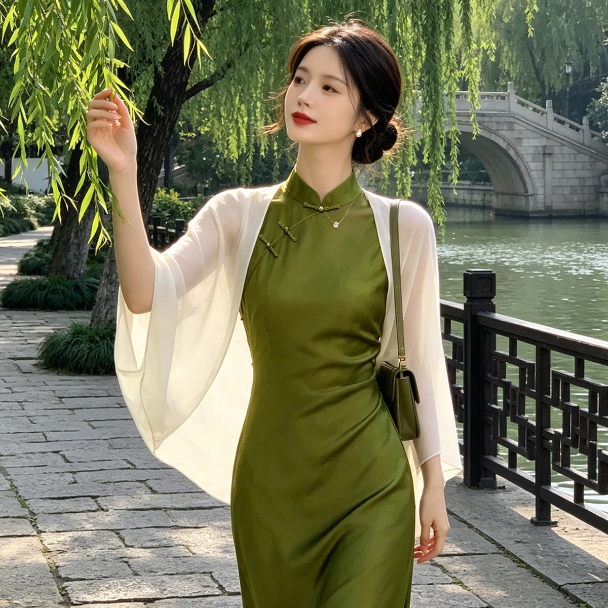 New Chinese Style Shawl Cape for Women - Thin Summer Cover-up for Cheongsam