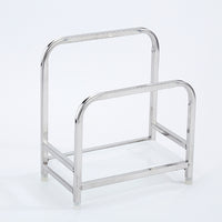 Thickened 304 Stainless Steel Cutting Board Holder with Lid Storage for Kitchen Countertop, No Installation Required