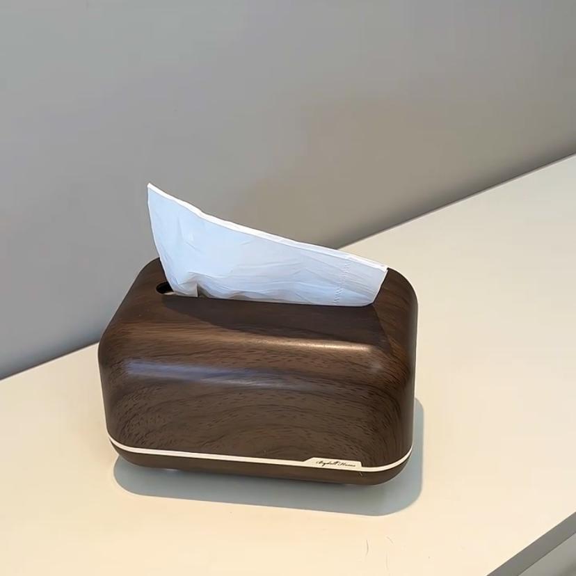 Chinese Style Living Room Accessible Luxury Coffee Table Napkin Tissue Storage Box Desktop Solid Wood Tissue Box