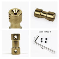 Rigid Brass Motor Shaft Coupler Connector for Extension and Transmission