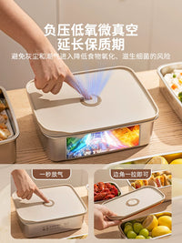 Modern House 316L Stainless Steel Food Storage Container with Vacuum Lid for Steaming, Freezing, and Meal Prep