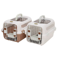 Pet Carrier for Cats and Small Dogs, Airline Approved Travel Crate with Skylight, Portable and Breathable