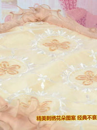 Sunny Day Microwave Oven Dust Cover with Lace Trim, Kitchen Appliance Protector