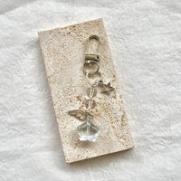 Star Beaded Phone Charm & Bag Pendant with Wing Keychain