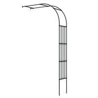 Half-Arch Metal Garden Trellis for Climbing Plants, Roses, and Vines