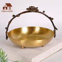 American Style Pure Brass Handmade Vase Ice Bucket for Living Room Decor