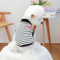 Pet Summer Vest for Small Dogs and Cats - Teddy, Bichon, Pomeranian - Retro Style