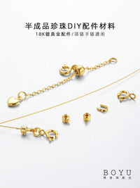 18K Gold Plated DIY Jewelry Findings for Bracelets and Necklaces