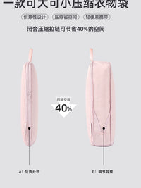 Travel Compression Packing Cubes for Luggage, Waterproof Clothes and Shoe Organizer Bags