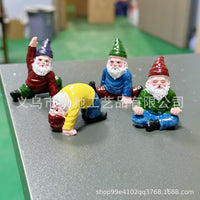Mini Yoga Gnome Figurines for Micro Landscape Decor