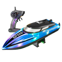 High-Speed Remote Control Boat Toy for Kids, Rechargeable RC Racing Boat Model