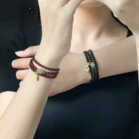 Pomegranate Beaded Bracelet for Women, Sweet Ins Style Delicate Hand Jewelry