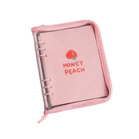 A5/A6 Glitter Transparent Zipper Binder for Notebooks, Photo Albums, and K-Pop Photocards