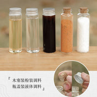 Portable Camping Spice Bottle Storage Bag with Optional Glass Jars for Picnic BBQ
