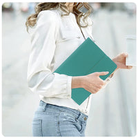 Magnetic Bluetooth Keyboard Case for iPad Tablets with Stand and Anti-Slip Hooks