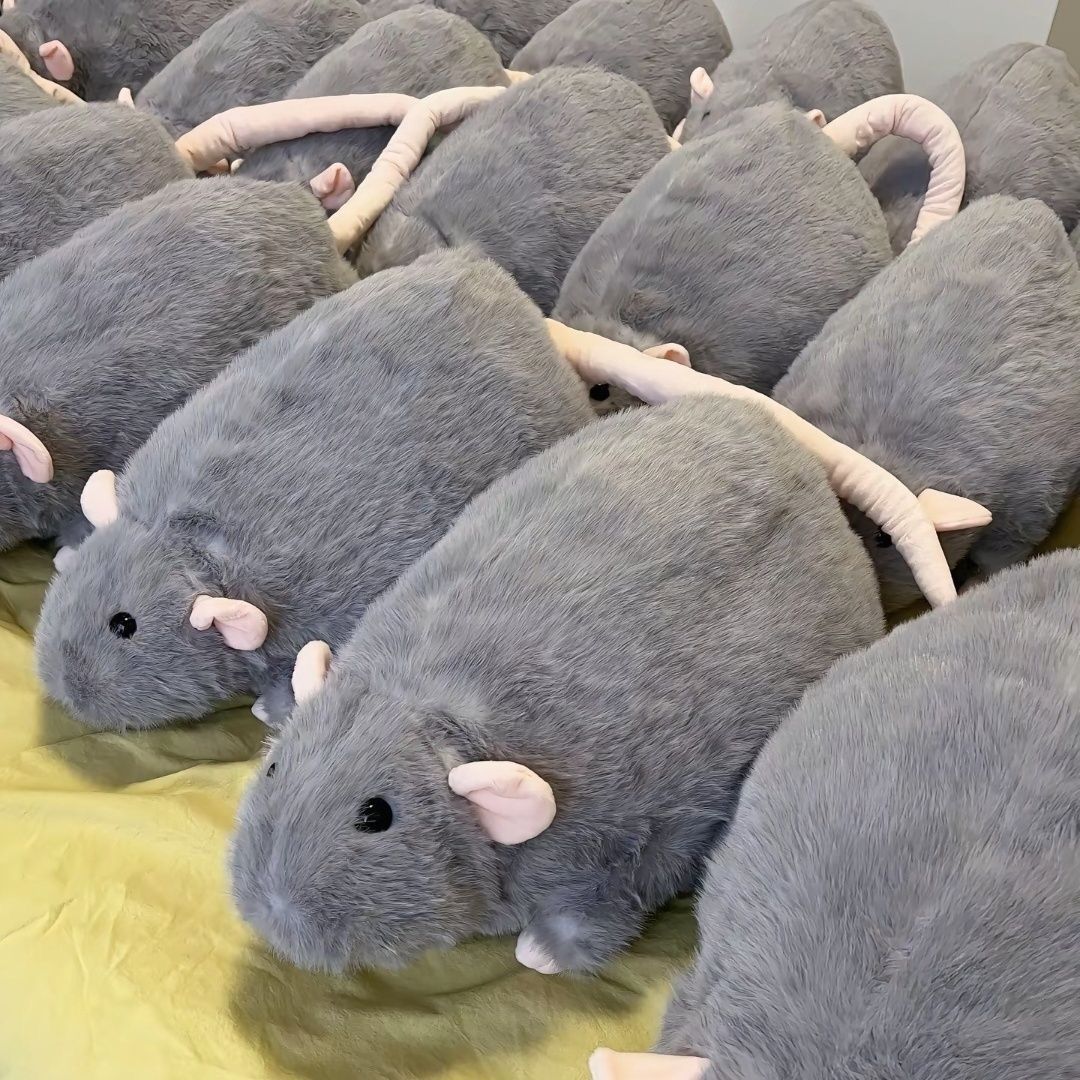 Realistic Rat Plush Toy Pillow, Cute Guinea Pig Stuffed Animal for Gifts