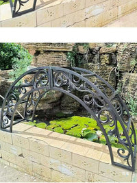 Outdoor Aluminum Alloy Arch Trellis for Garden Entrance and Villa Courtyard