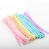 Macaron Pipe Cleaners Craft Kit for Kids, Dense Colorful Chenille Stems for DIY Art Projects