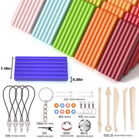 Polymer Clay Kit with Tools and Storage Box, Oven Bake Modeling Clay for Kids and Adults