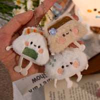 Cute Cartoon Plush Food Brooch Pins for DIY Crafting and Bag Charms