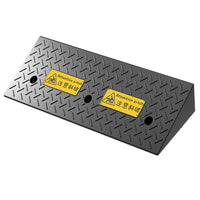 Heavy-Duty Solid Rubber Curb Ramp for Driveways and Vehicles, Lifetime Warranty