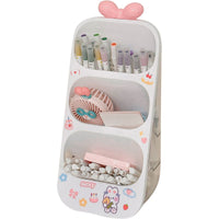 Slanted Pen Holder Large Capacity Desktop Organizer for Markers and Stationery