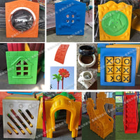 Kids' Outdoor Playground Slide Accessories - Plastic Panels, Stair Covers, Ball Toys