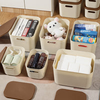 Stackable Storage Box with Lid for Toys, Cosmetics, and Clothing