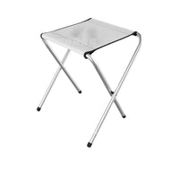 Portable Folding Metal Stool with Backrest for Outdoor Activities
