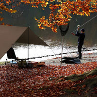 Portable Outdoor Camping Tarp Shelter for Hiking and Picnics, Waterproof and Windproof