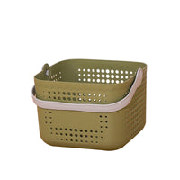 Portable Plastic Shower Caddy Basket with Handle for Bathroom Toiletries and Storage