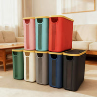 Waterproof Fabric Toilet Paper Storage Basket Dustproof Tissue Holder for Bathroom