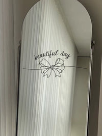Bow Pattern Home Decoration Stickers for Toilet Lid, Glass Door, Mirror