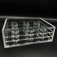 3-Layer Clear Acrylic Eyelash Extension Storage Box Dustproof Organizer
