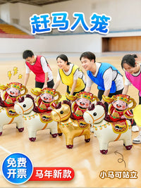 Inflatable Horse and Lion Balloons for Team Building Activities and Festive Events