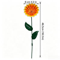 Iron Art Bird Feeder & Waterer with Flower Decor for Garden & Park